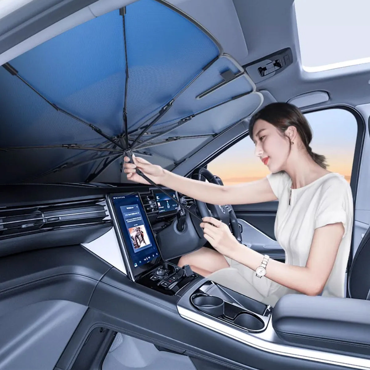 SunDefix Windshield Sun Shade For Truck