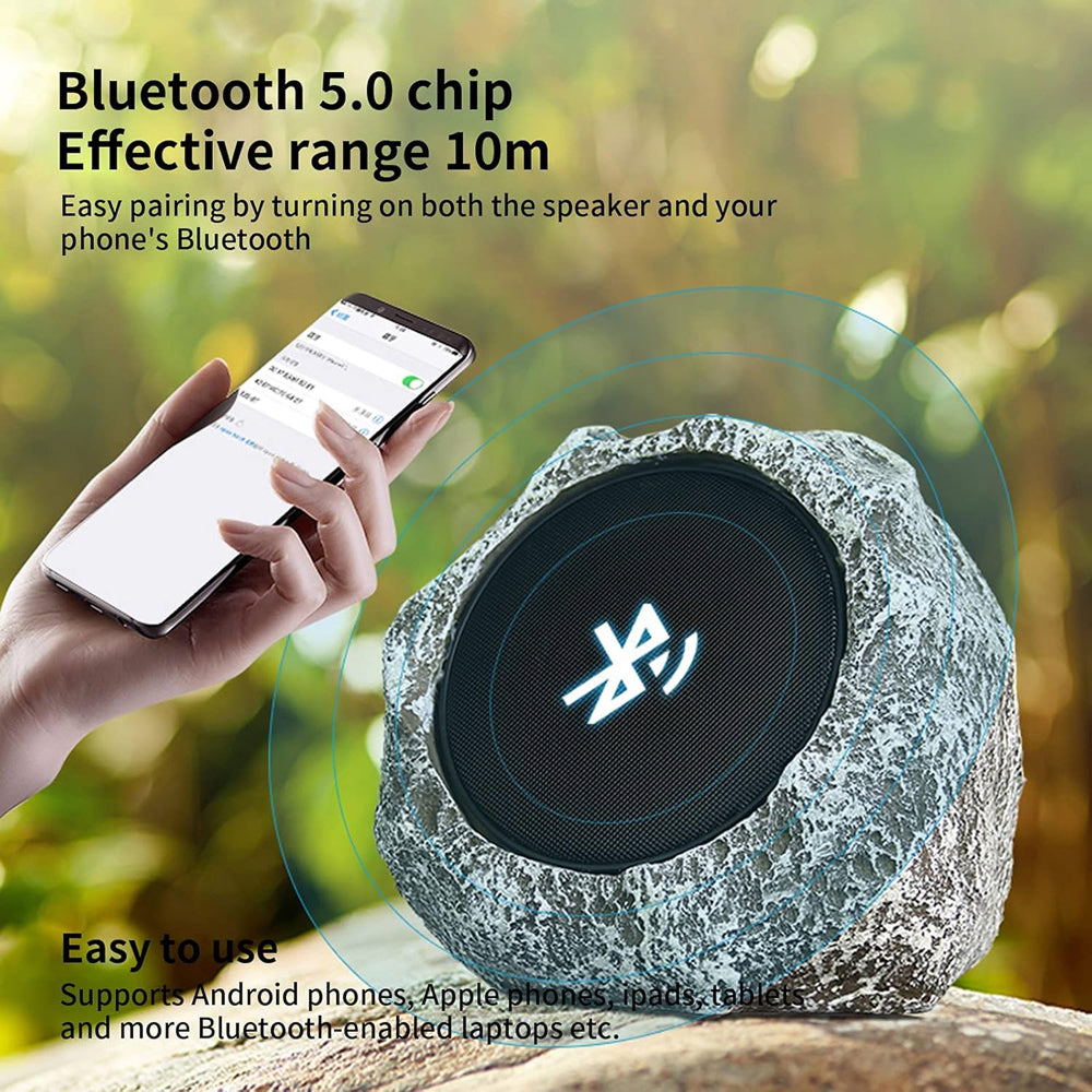 SunRoxax Bluetooth Outdoor Rock Speakers