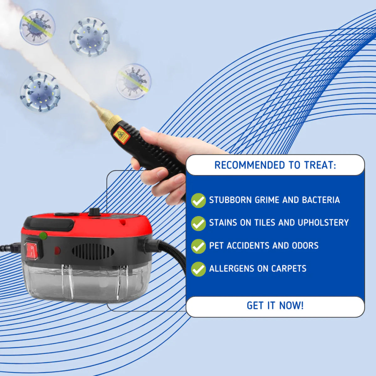 Vaporasy Handheld Steam Cleaner