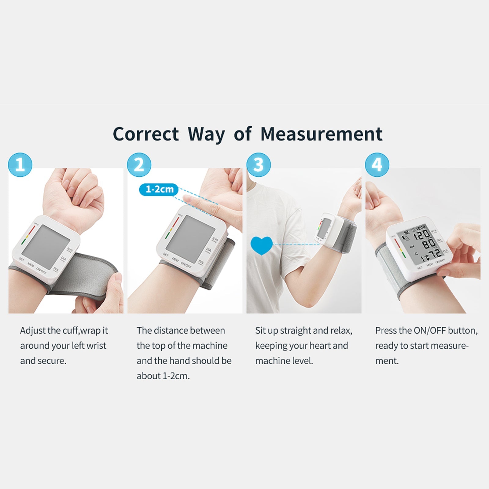 Vitsnapta Wrist Blood Pressure Monitor