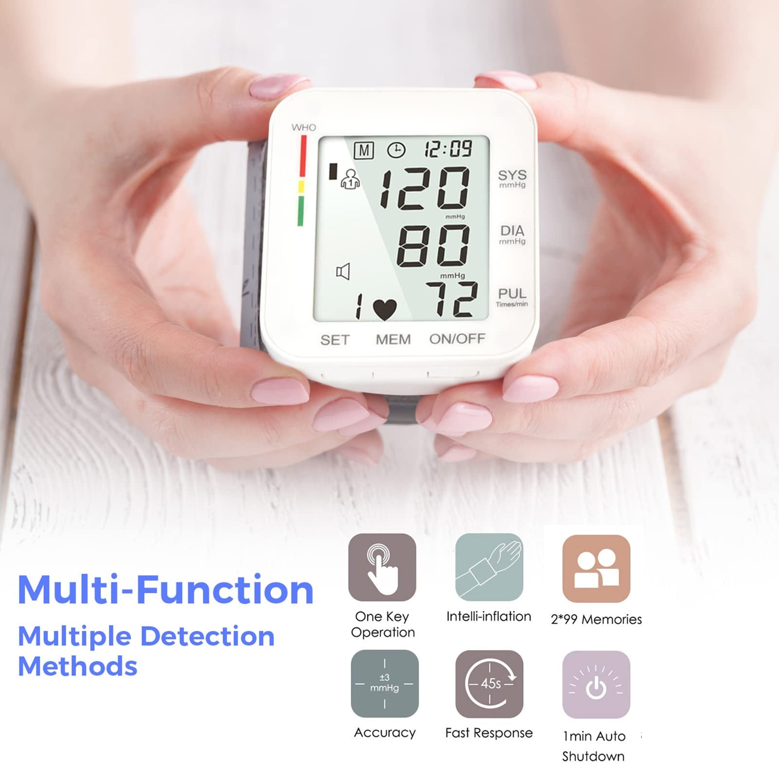 Vitsnapta Wrist Blood Pressure Monitor