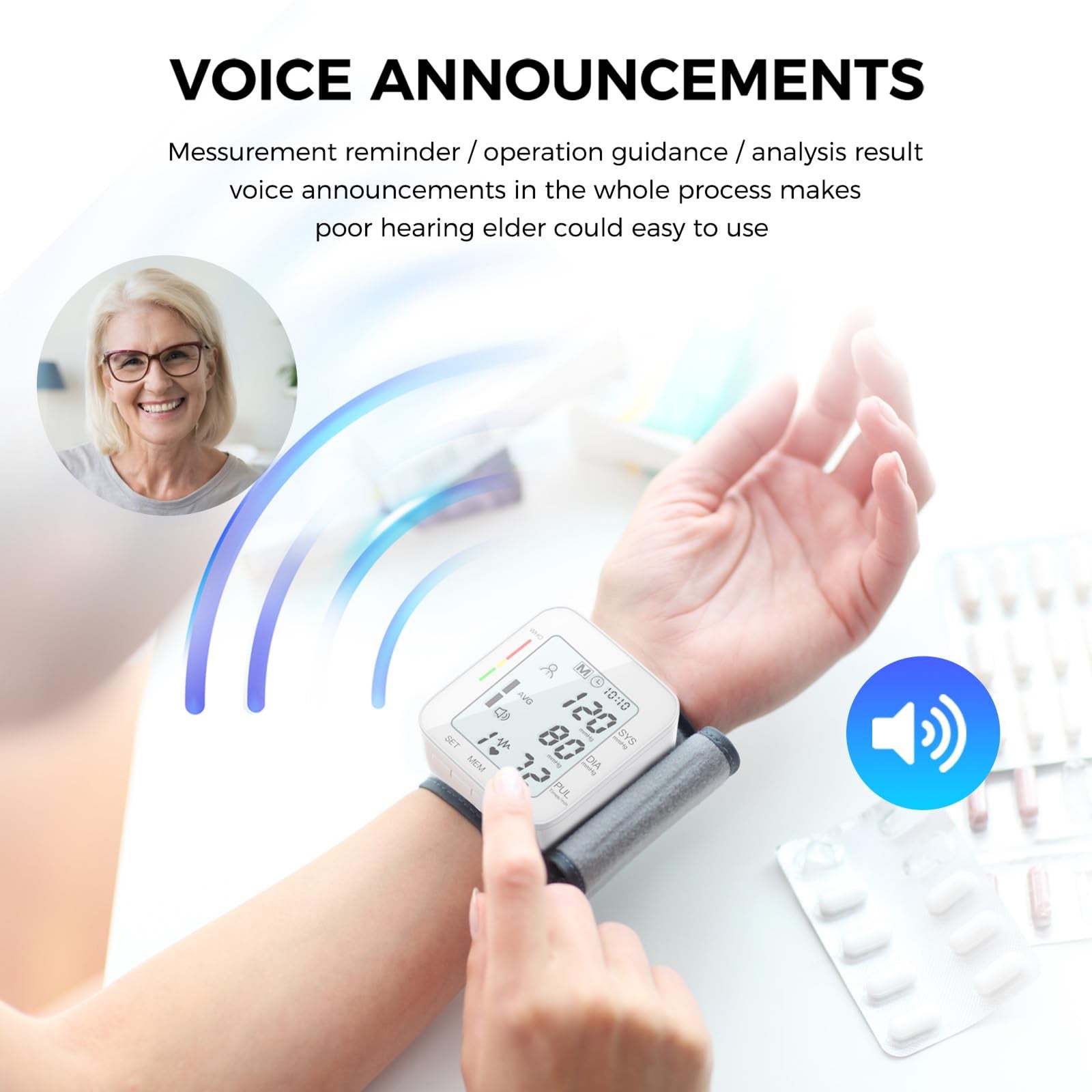 Vitsnapta Wrist Blood Pressure Monitor