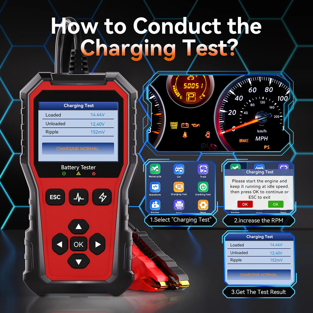 VoltDiag Car Battery Tester