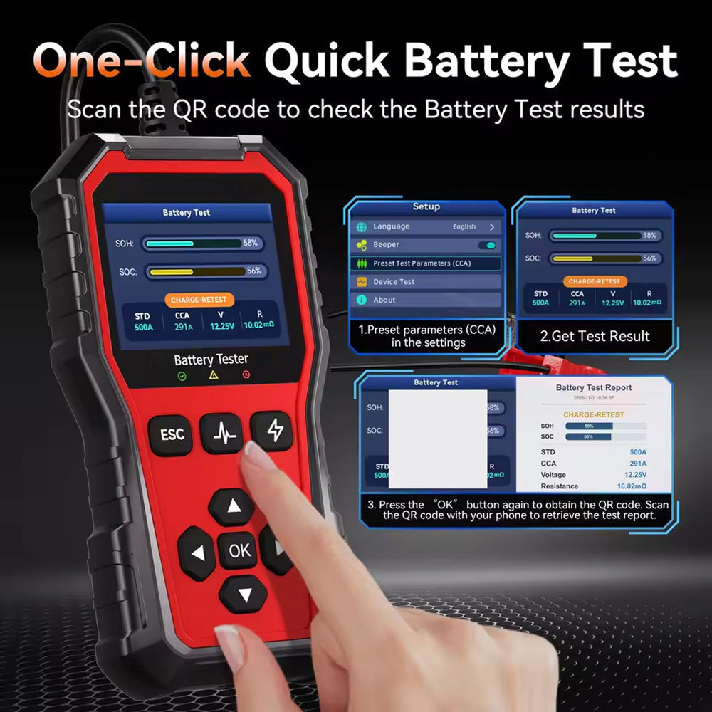 VoltDiag Car Battery Tester